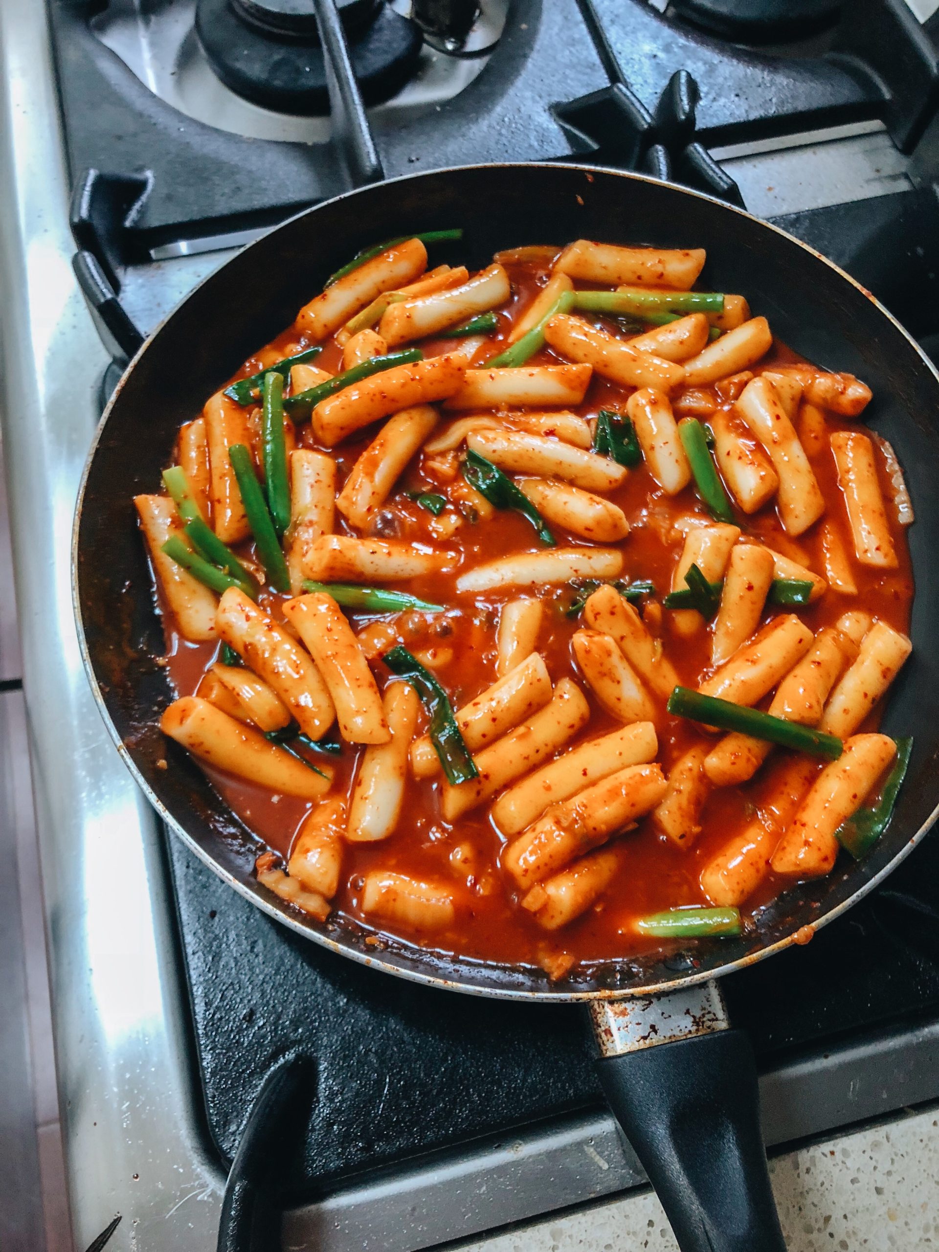 Korean Spicy Rice Cakes (Tteokbokki)